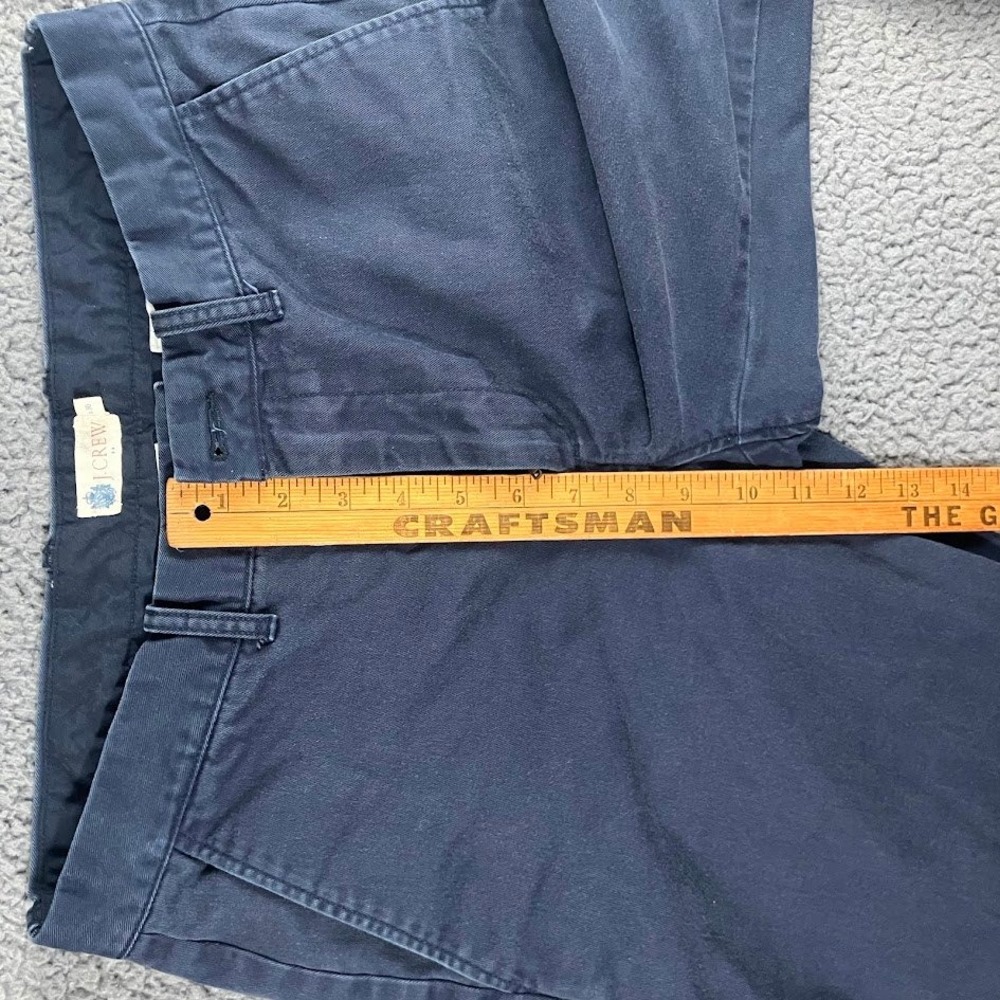 J.Crew Mens 31x30 Navy Blue 100% Cotton Straight‎ Leg Chino Pants - Picture 5 of 10